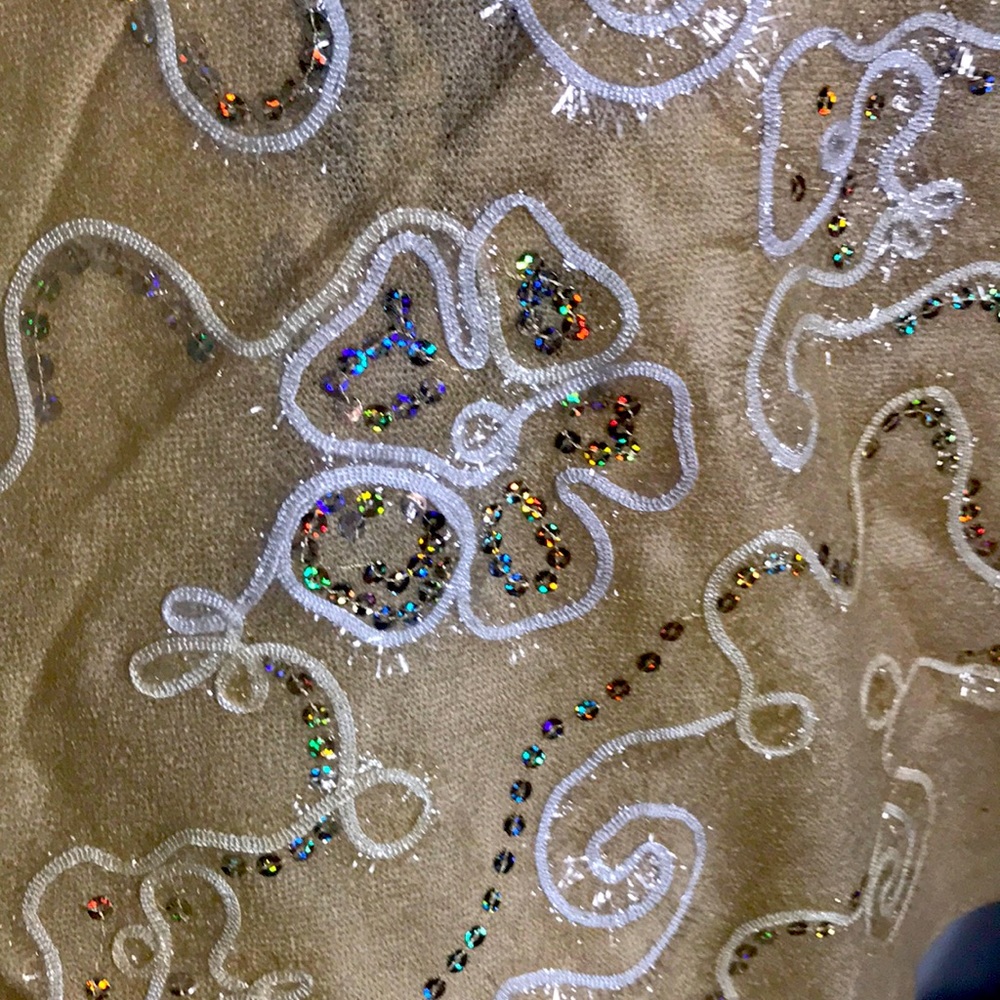 Beautiful gold sequins Shaw